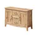 **Buffet en bois naturel avec 3 tiroirs et 2 portes**