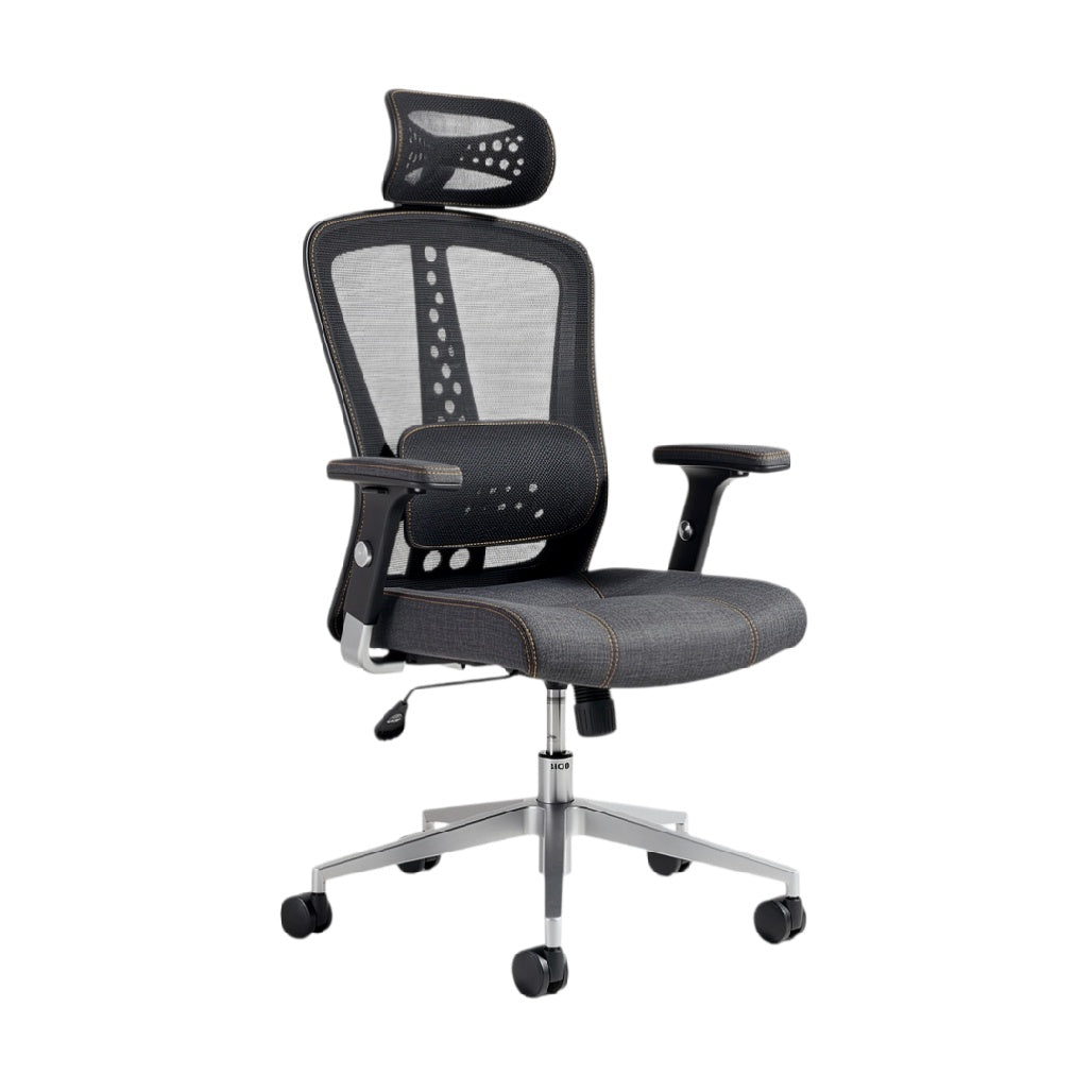 **Chaise de bureau ergonomique en maille avec appuie-tête ajustable**