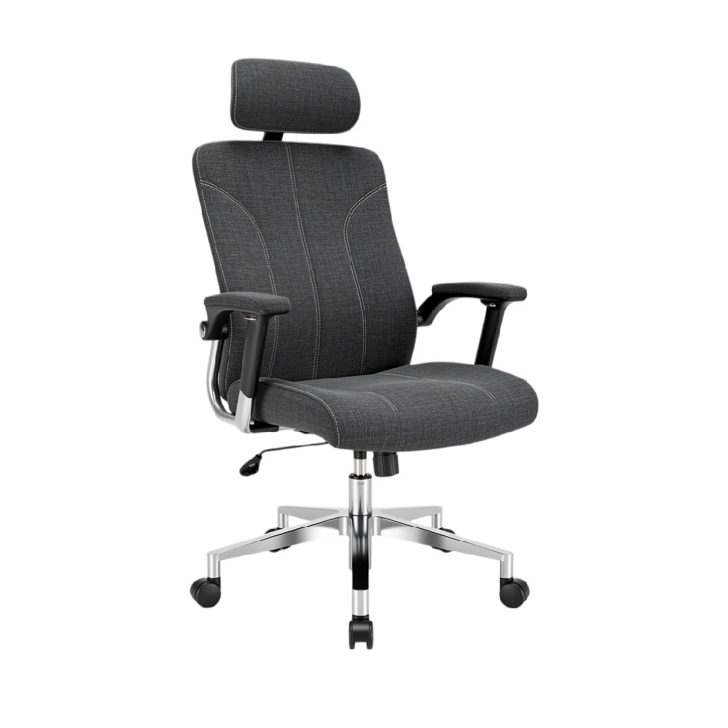 **Chaise de bureau ergonomique avec appui-tête et accoudoirs réglables**