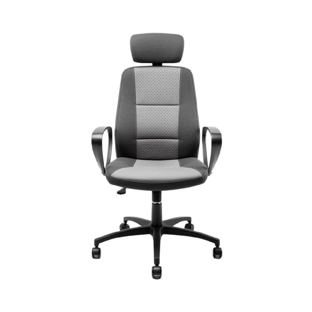 **Chaise de Bureau Ergonomique avec Dossier Réglable et Accoudoirs**