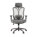 **Chaise de bureau ergonomique avec dossier en maille, réglable et à roulettes**